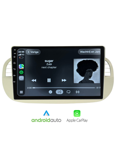 Fiat 500 Bildschirm 9 ZOLL | Kabelloses Carplay und Android Auto | 2G-64GB