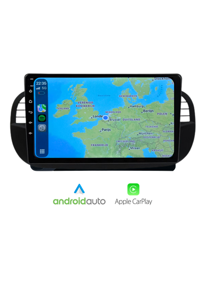 Fiat 500 Bildschirm 9 ZOLL | Kabelloses Carplay und Android Auto | 2G-64GB