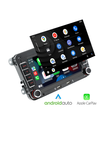 Volkswagen Bildschirm | Carplay und Android Auto kabellos | 2G-64 GB