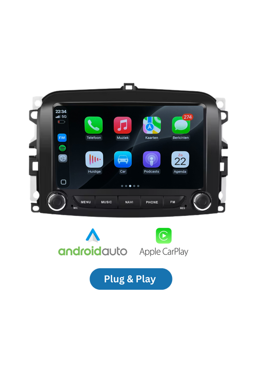 Fiat 500L | Draadloos Carplay & Android auto | 64GB
