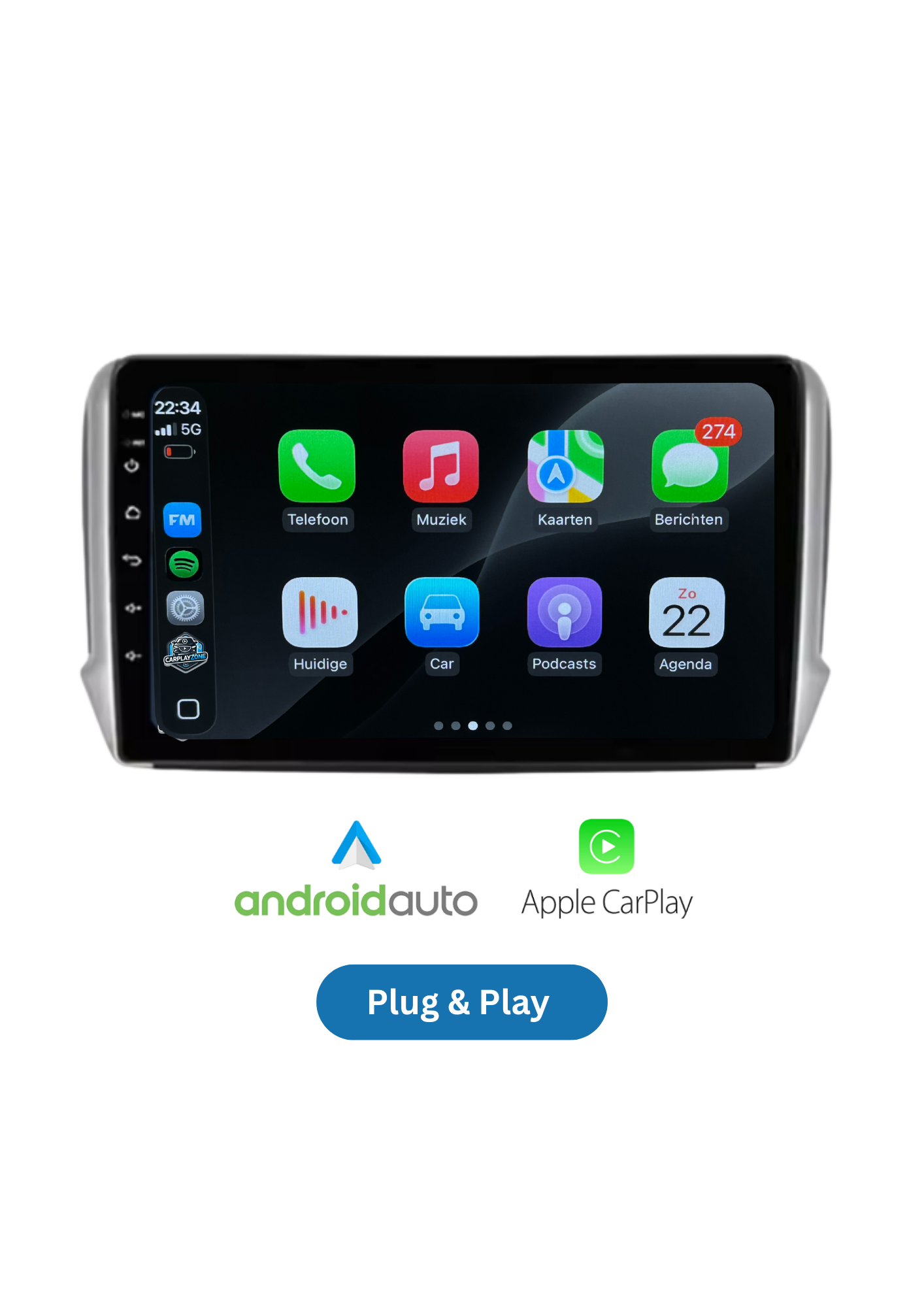Peugeot 208 & 2008 | CarPlay & Android Auto | 2012-2018 | 64 GB