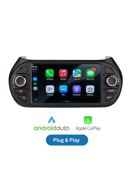 Citroen Nemo | Fiat Fiorino | Peugeot Bipper | CarPlay & Android Auto | 2008-2017