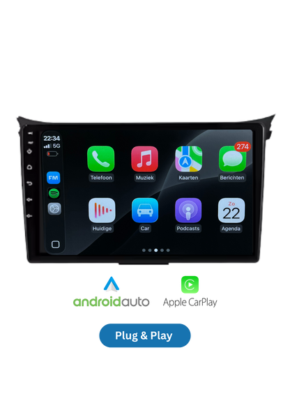 Fiat 500 screen 9 INCH | Wireless Carplay &amp; Android auto | 2G-64GB