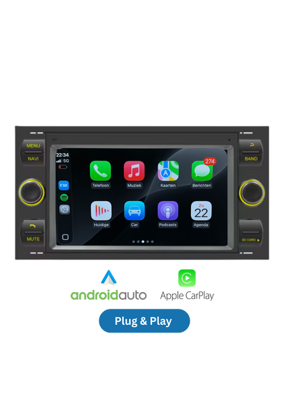 Ford Transit - C-Max - Focus | CarPlay & Android Auto | 64GB