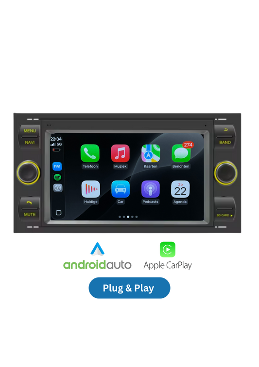 Ford Transit - C-Max - Focus | CarPlay & Android Auto | 64GB