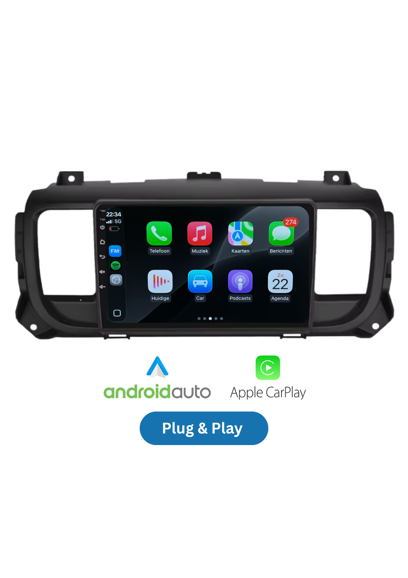 Citroen Jumpy | Peugeot Expert | CarPlay & Android Auto | 2016-2021