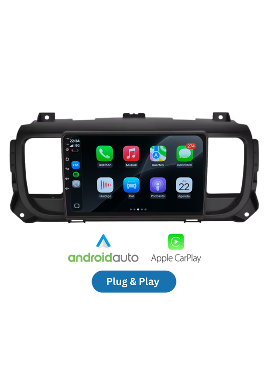 Citroen Jumpy | Peugeot Expert | CarPlay & Android Auto | 2016-2021
