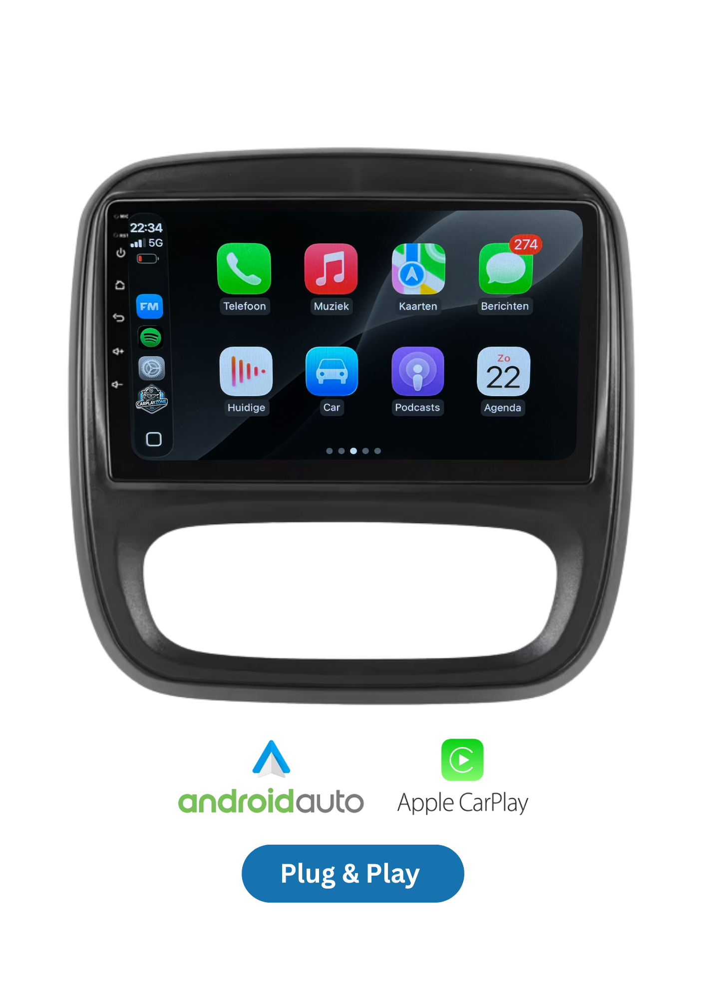 Renault Traffic &amp; Opel Vivaro &amp; Fiat Talento | CarPlay &amp; Android Auto | 2005–2012 | 64 GB