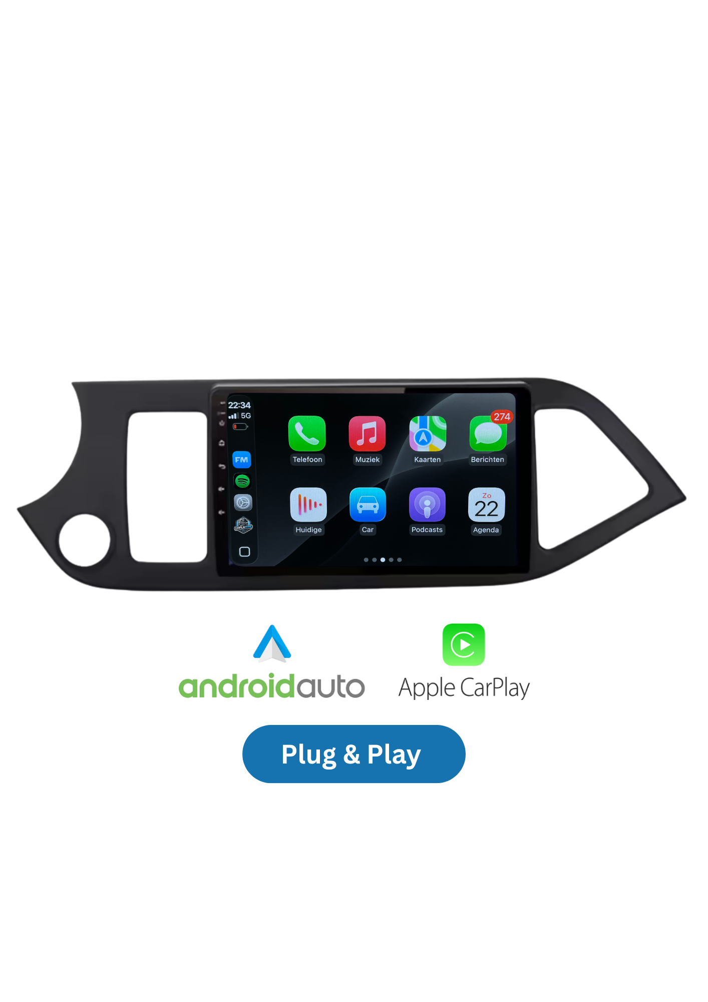 KIA Picanto | CarPlay &amp; Android Auto | 2011–2016 | 64 GB