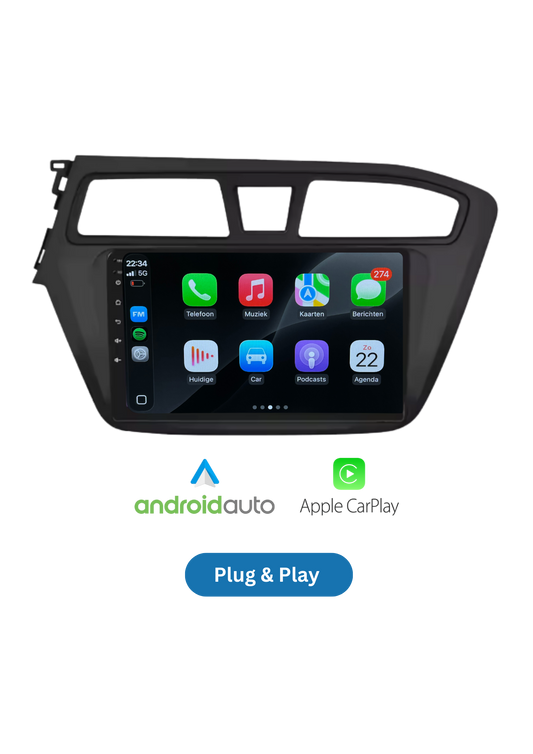 Fiat 500 Bildschirm 9 ZOLL | Kabelloses Carplay und Android Auto | 2G-64GB