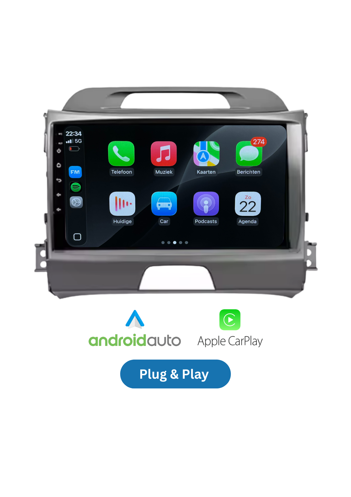 KIA Sportage | CarPlay & Android Auto | 2010-2016 | 64GB