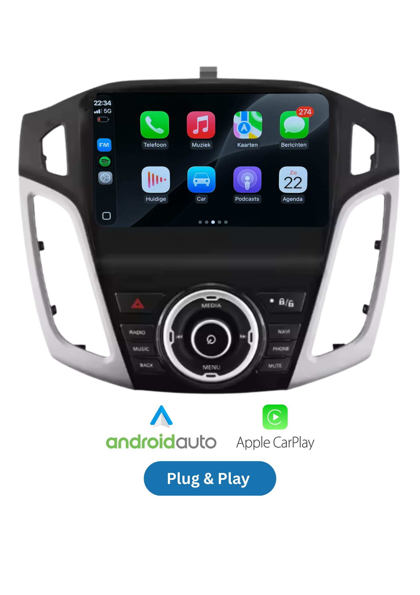 Ford Focus MK3 | CarPlay & Android Auto | 2011-2018 | 64GB