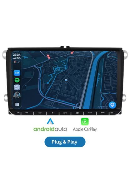 Volkswagen Bildschirm | Carplay und Android Auto kabellos | 2G-64 GB