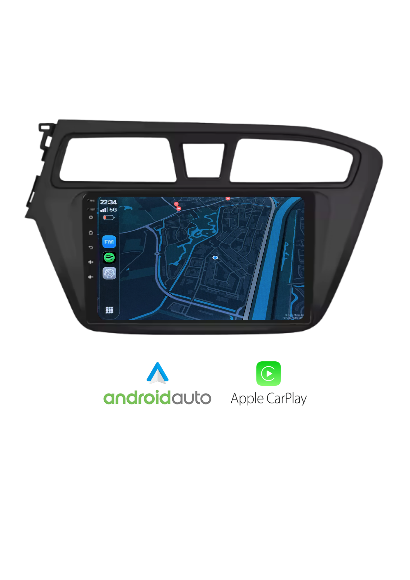 Fiat 500 screen 9 INCH | Wireless Carplay &amp; Android auto | 2G-64GB