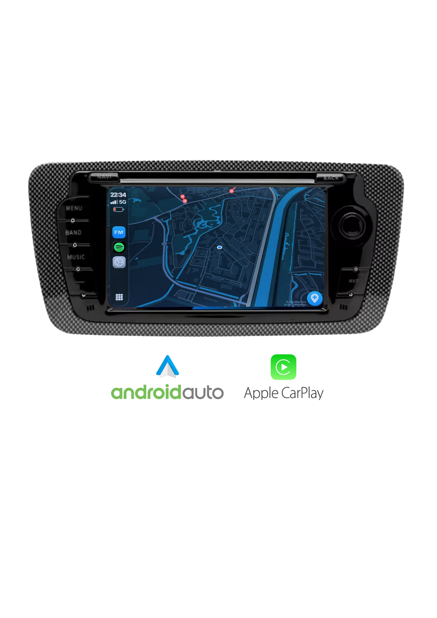 Seat Ibiza 7 Zoll – CarPlay &amp; Android Auto – 64 GB