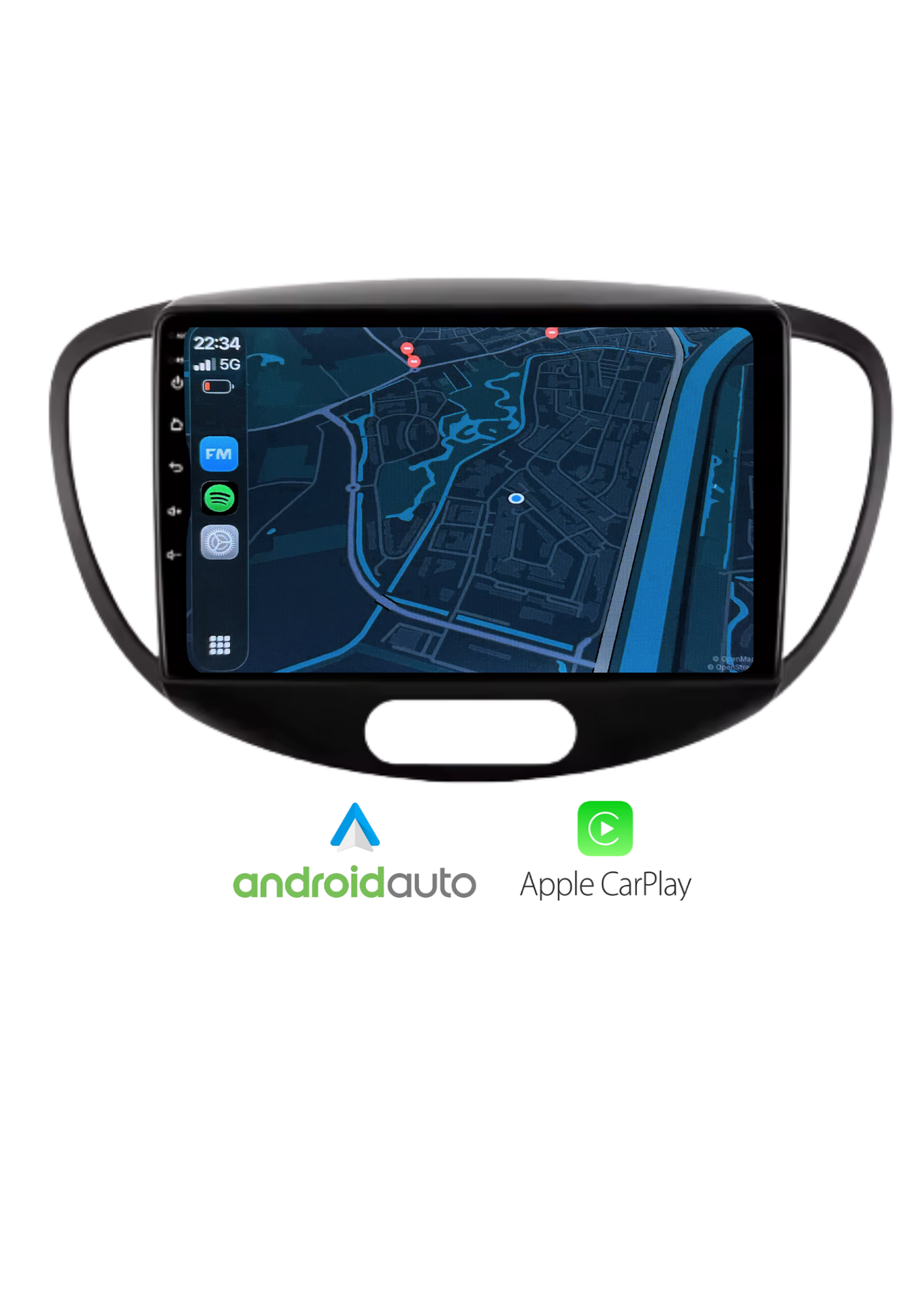 Fiat 500 screen 9 INCH | Wireless Carplay &amp; Android auto | 2G-64GB