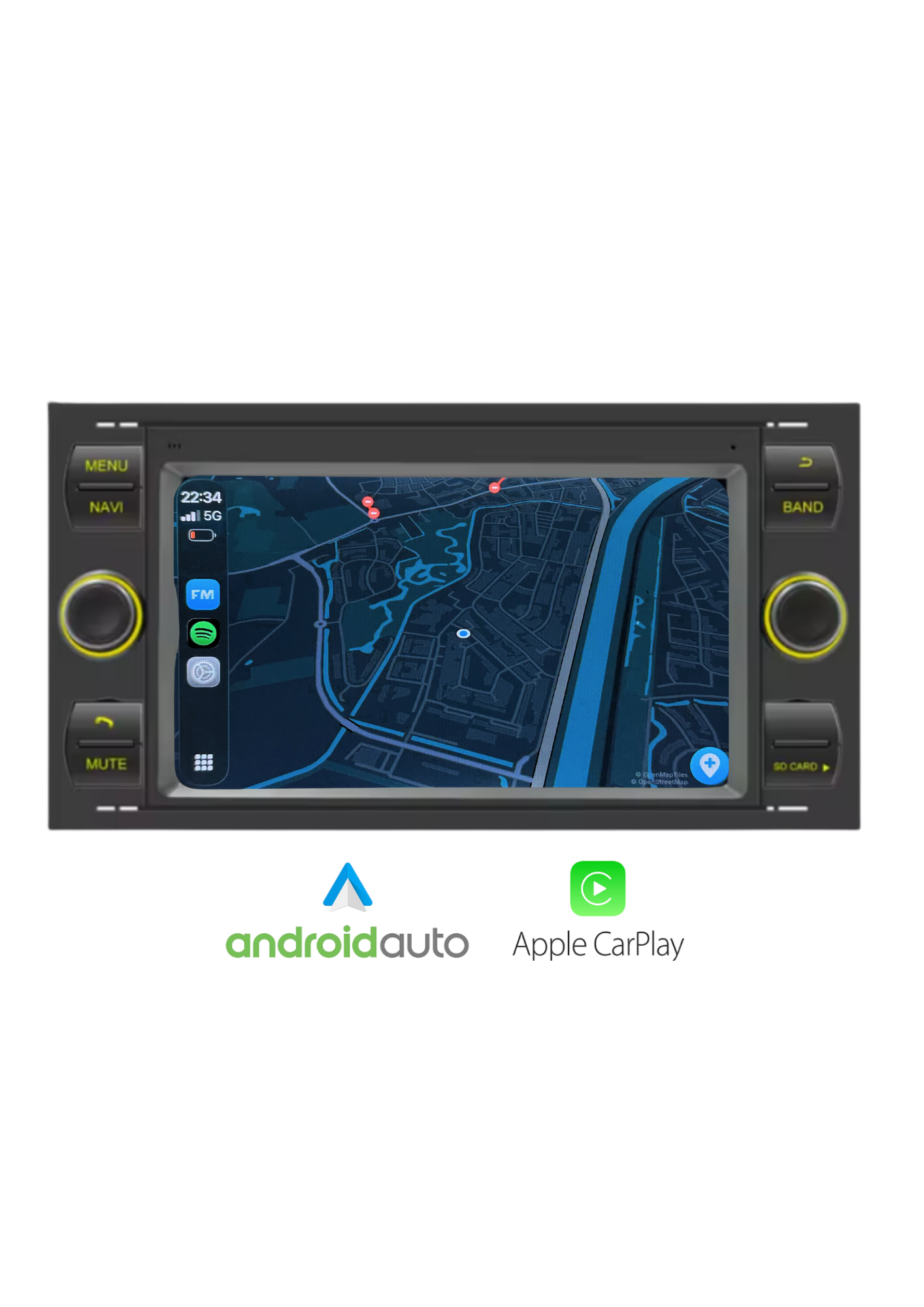 Ford Transit - C-Max - Focus | CarPlay & Android Auto | 64GB