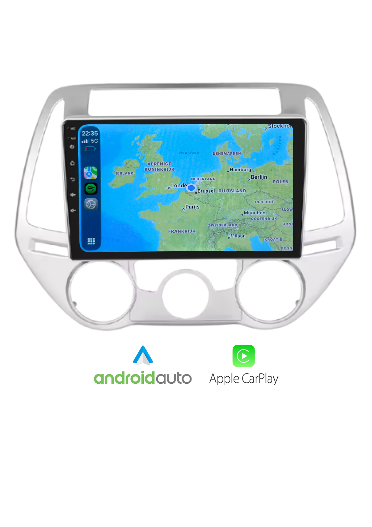 Fiat 500 screen 9 INCH | Wireless Carplay &amp; Android auto | 2G-64GB