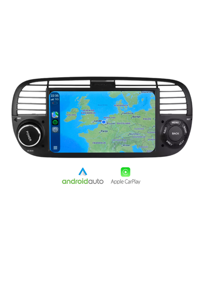 Fiat 500 screen 7 INCH | Wireless Carplay &amp; Android auto | 2G-64GB