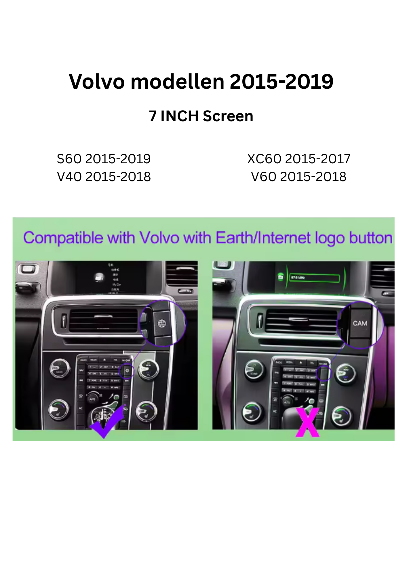 Volvo V40/V60/XC60 CarPlay Module | Draadloos Apple CarPlay & Android Auto