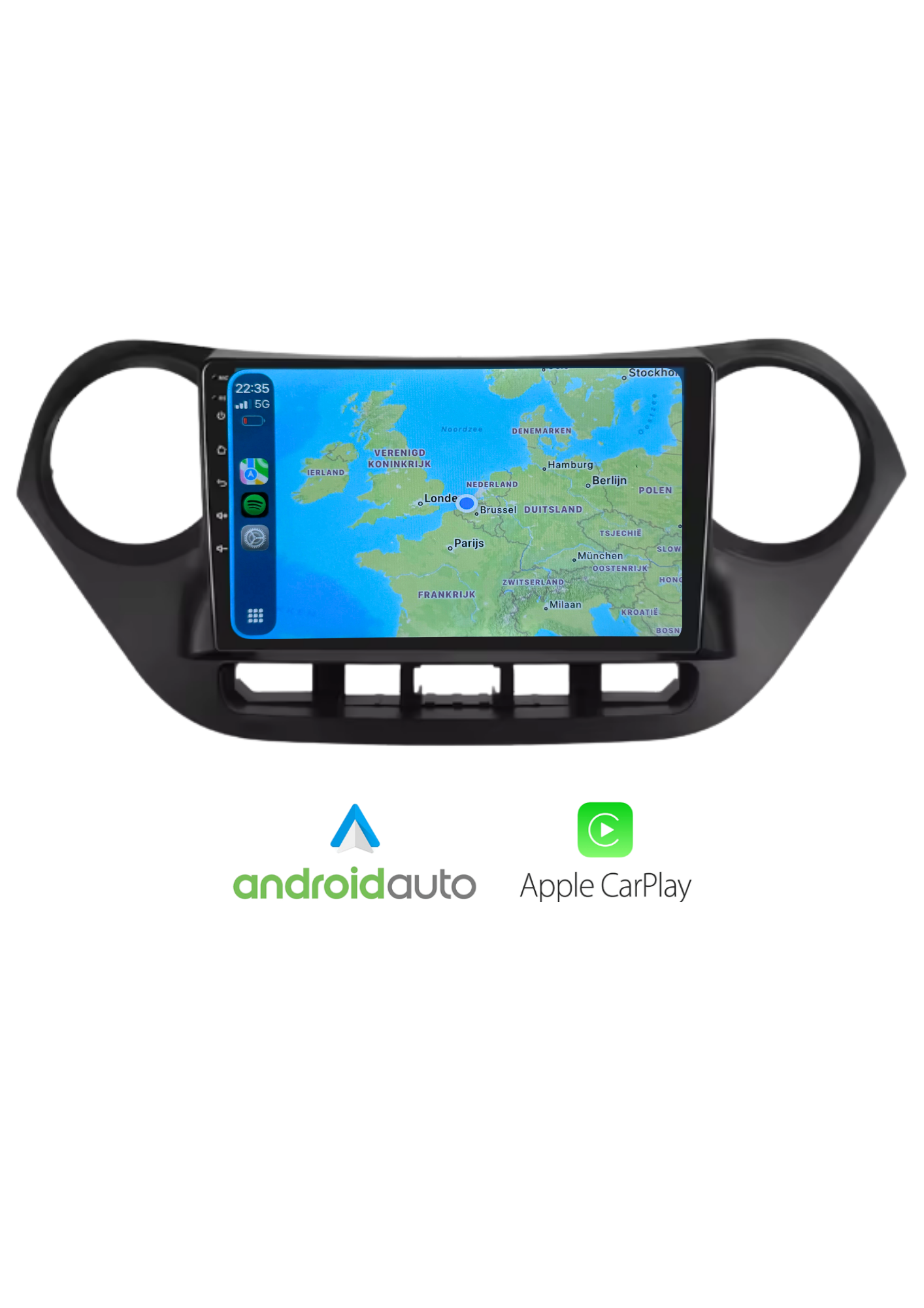 Fiat 500 Bildschirm 9 ZOLL | Kabelloses Carplay und Android Auto | 2G-64GB