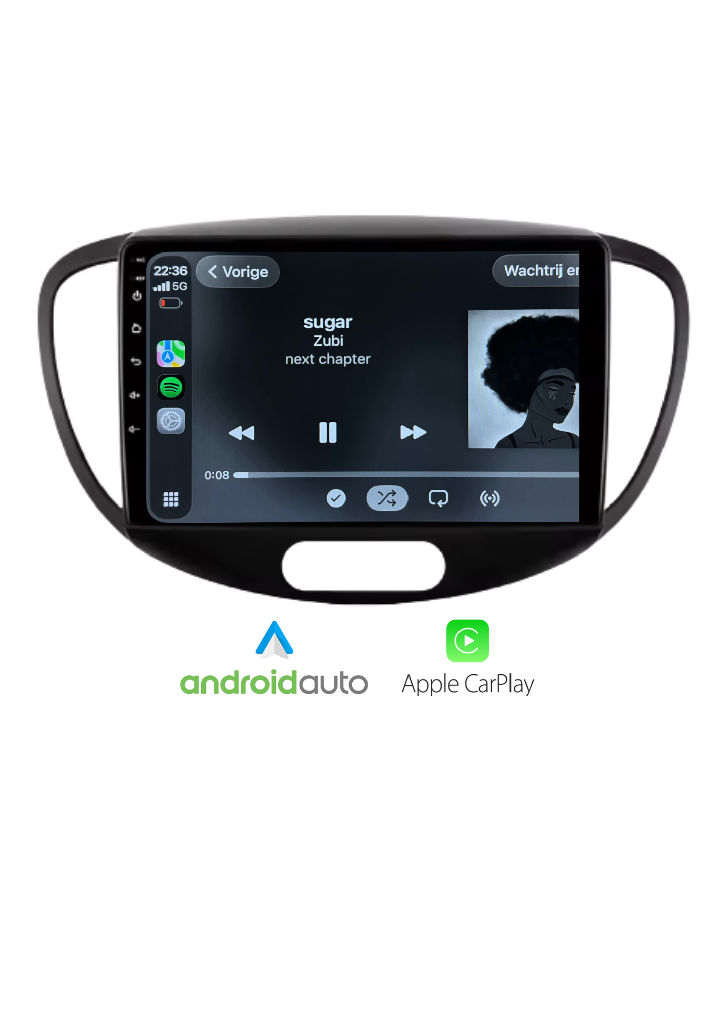 Fiat 500 screen 9 INCH | Wireless Carplay &amp; Android auto | 2G-64GB