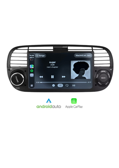 Fiat 500 screen 7 INCH | Wireless Carplay &amp; Android auto | 2G-64GB