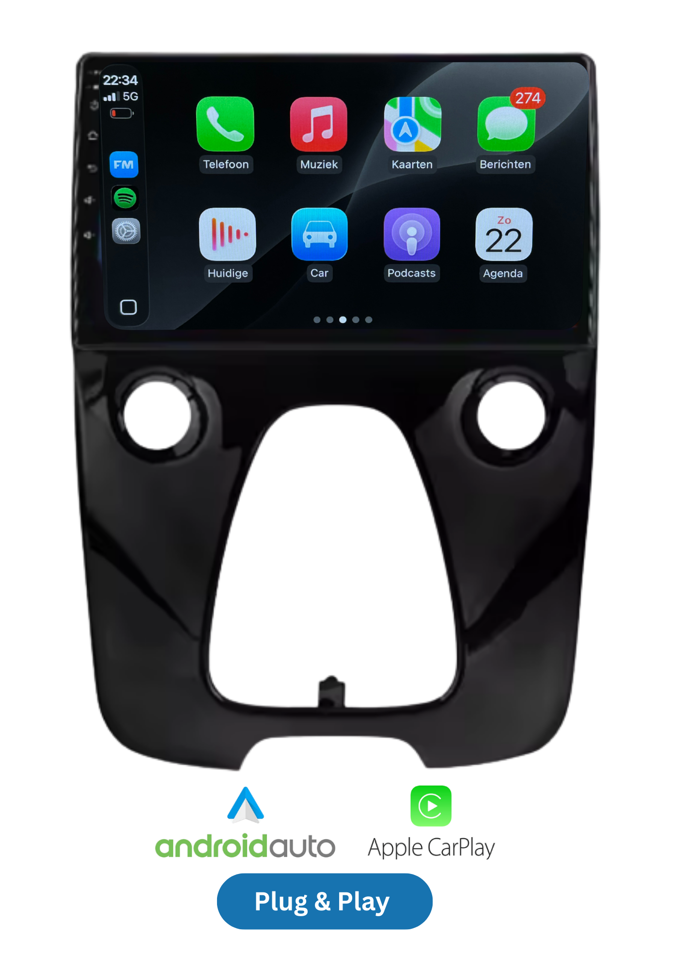 Toyota Aygo - Peugeot 108 - Citroën C1 - 2015-2020 | CarPlay & Android auto | 64GB