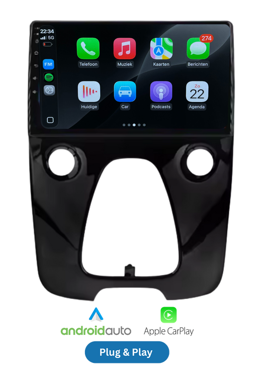 Toyota Aygo - Peugeot 108 - Citroën C1 - 2015-2020 | CarPlay & Android auto | 64GB