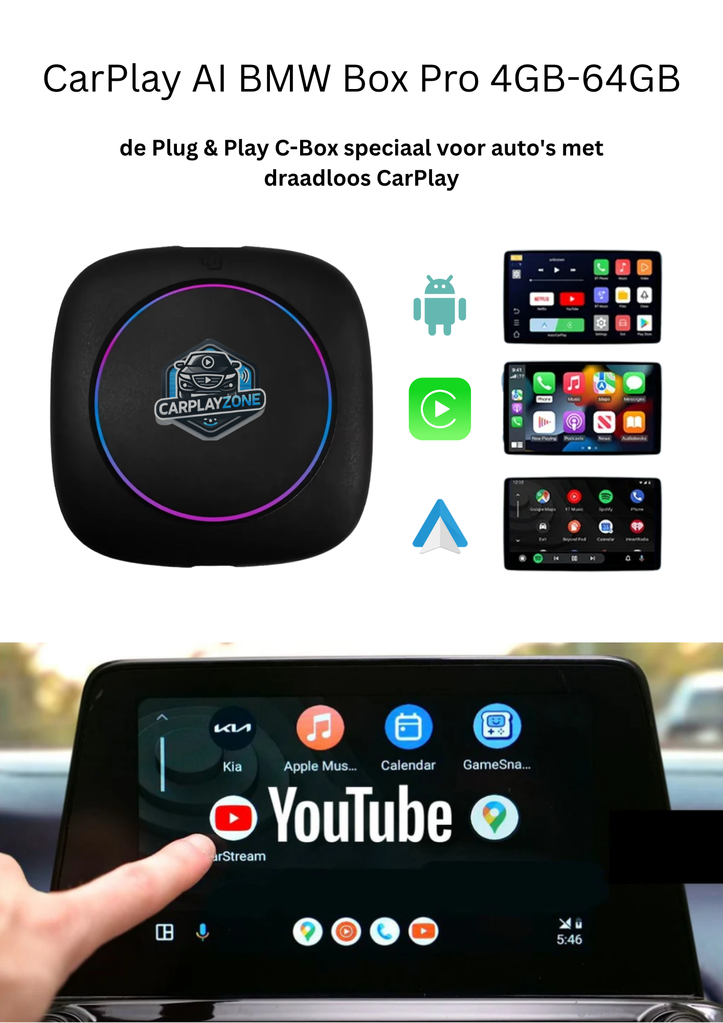 CarPlayZone® Wireless-Box PRO