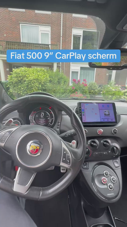 Fiat 500 Bildschirm 9 ZOLL | Kabelloses Carplay und Android Auto | 2G-64GB